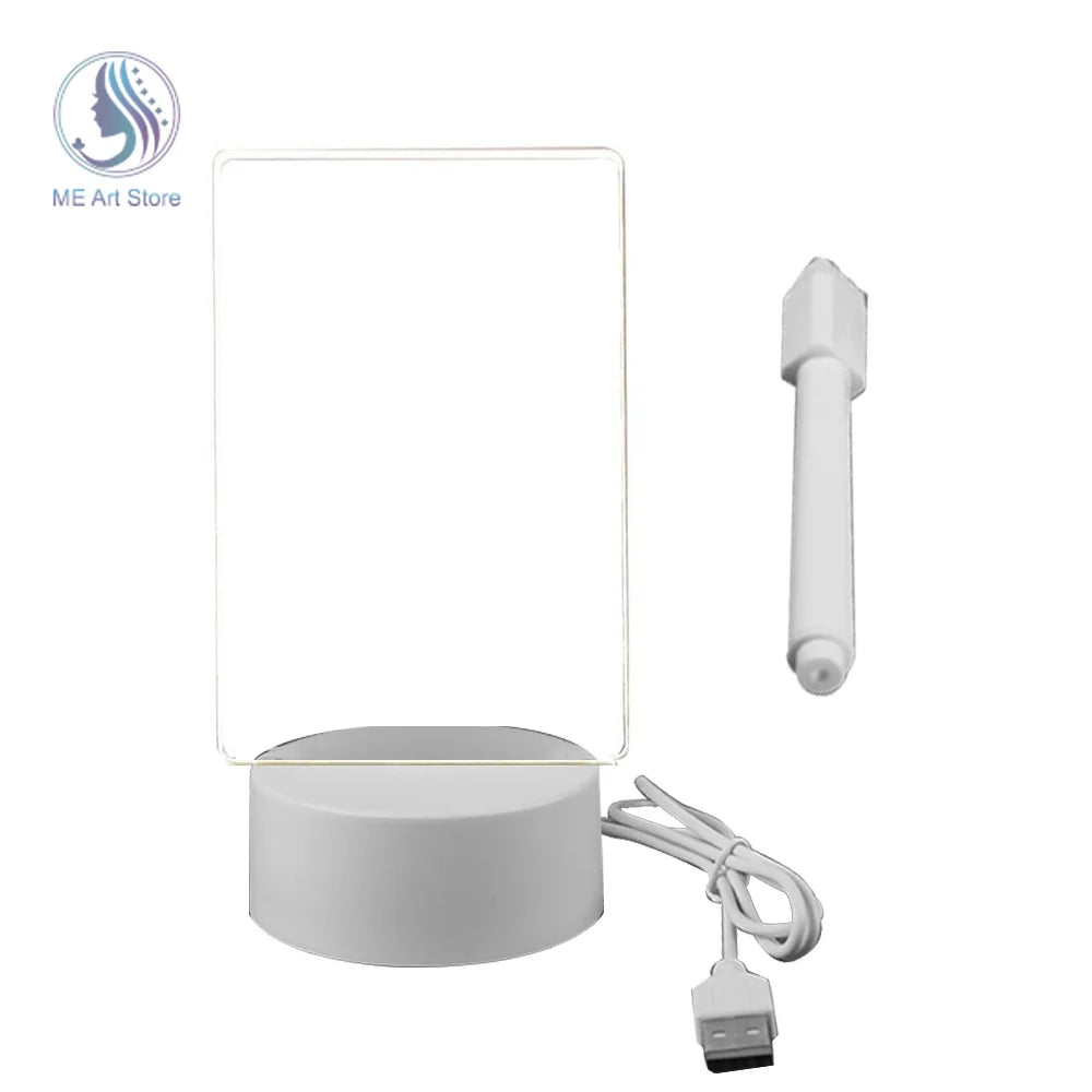 Placa de Notas LED Acrílica